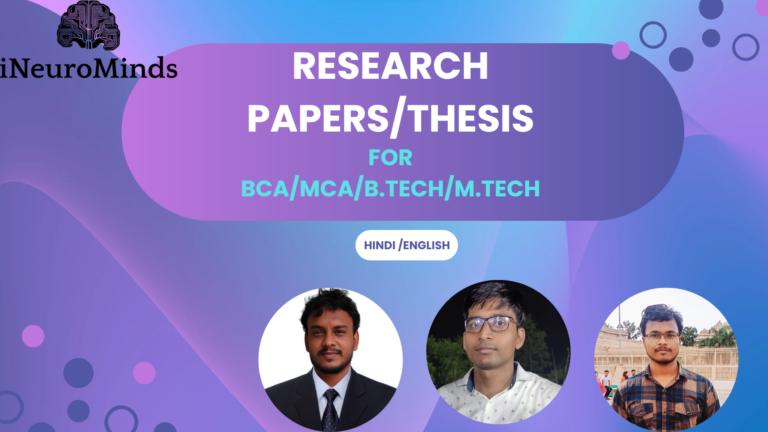 Research Paper ,Thesis Writing(Data Science)